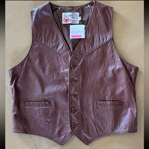 Incredible Vintage Sears Leather Vest